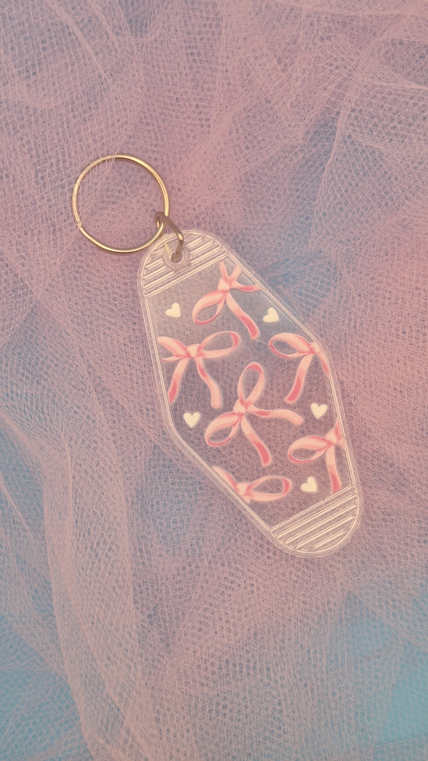 The Pink Ribbon Tea Party Keychains