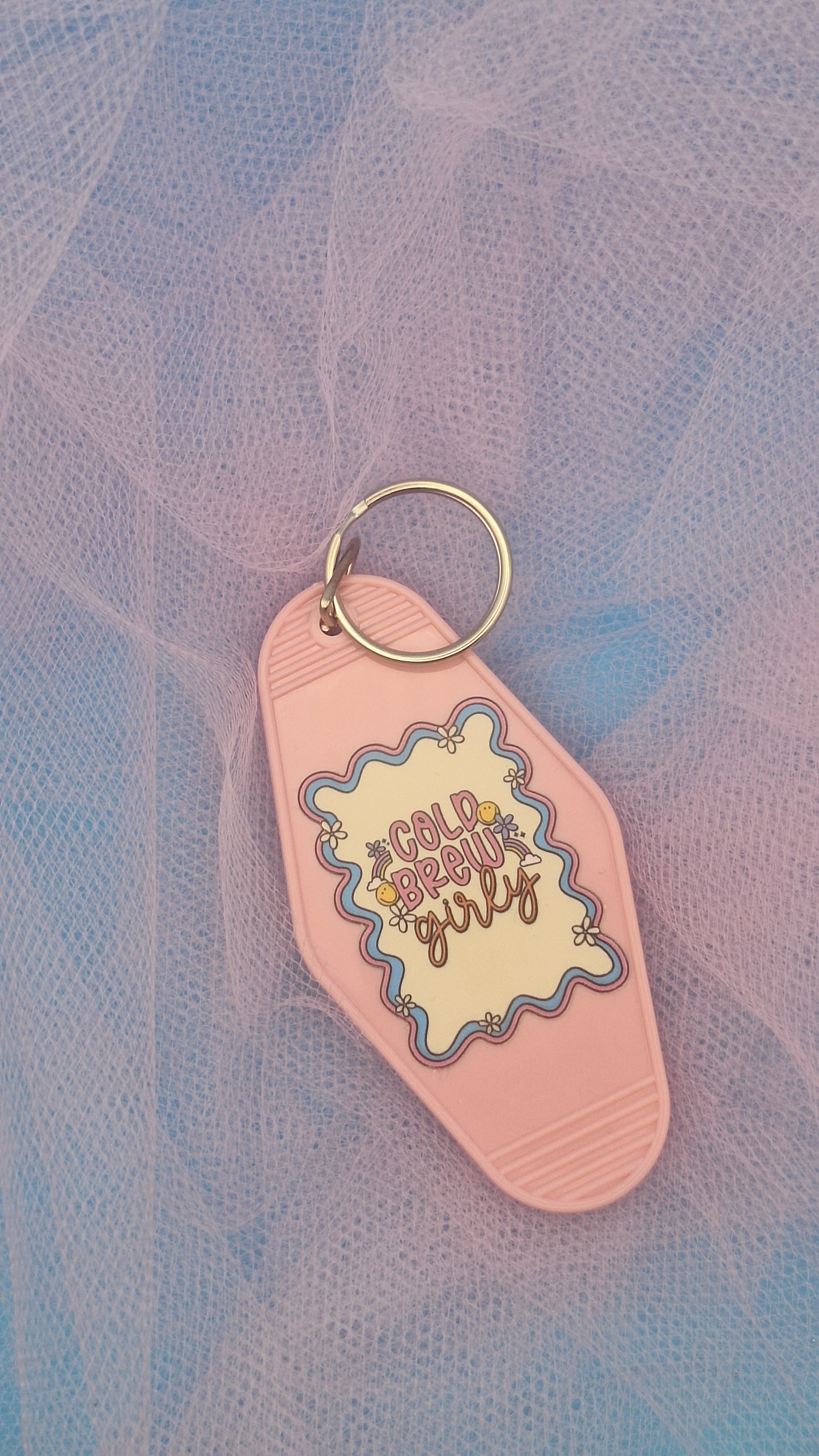 Cold Brew Girly Keychain