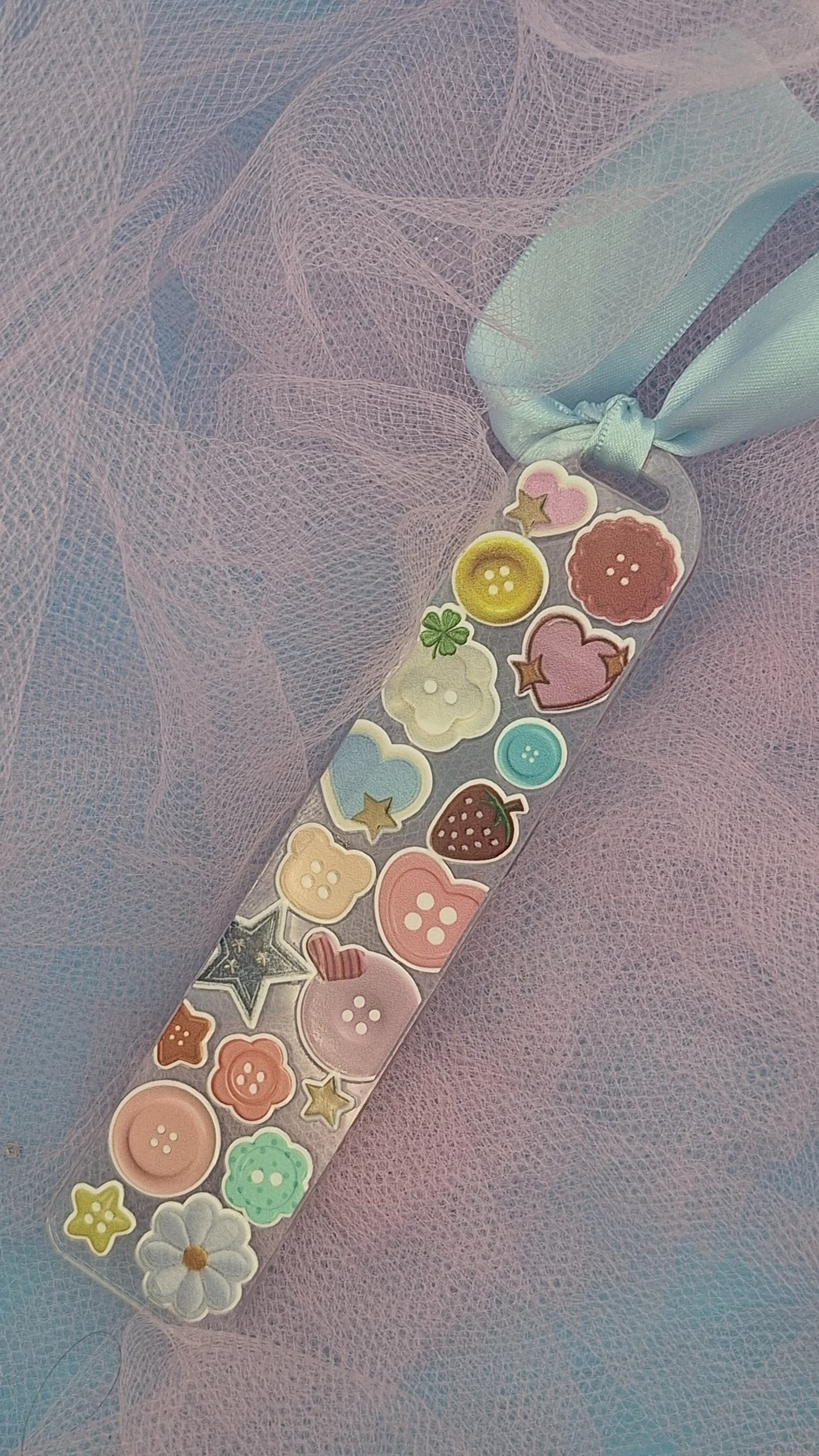 Cute as a Button Bookmark
