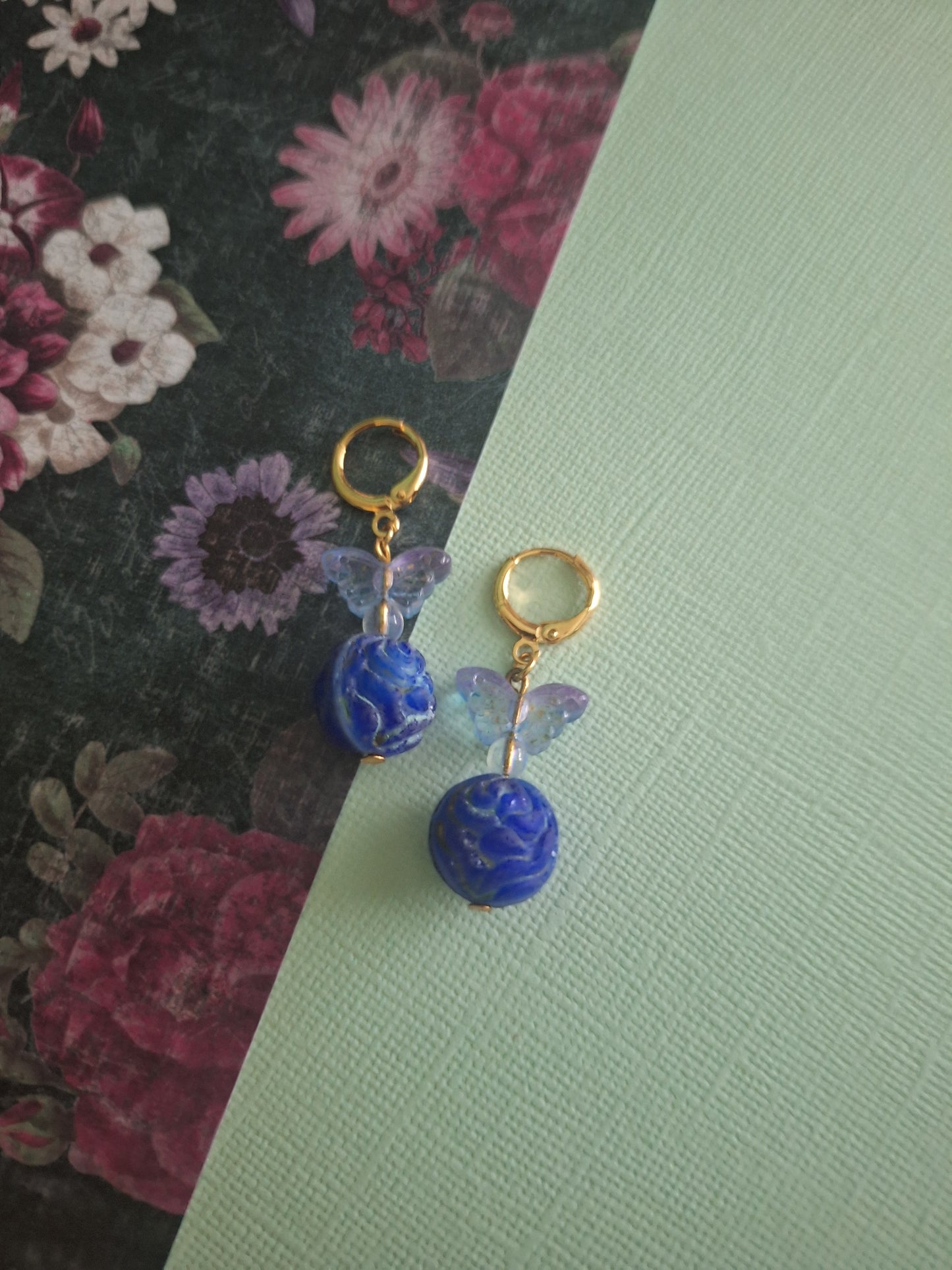 Rose Butterflys Earrings