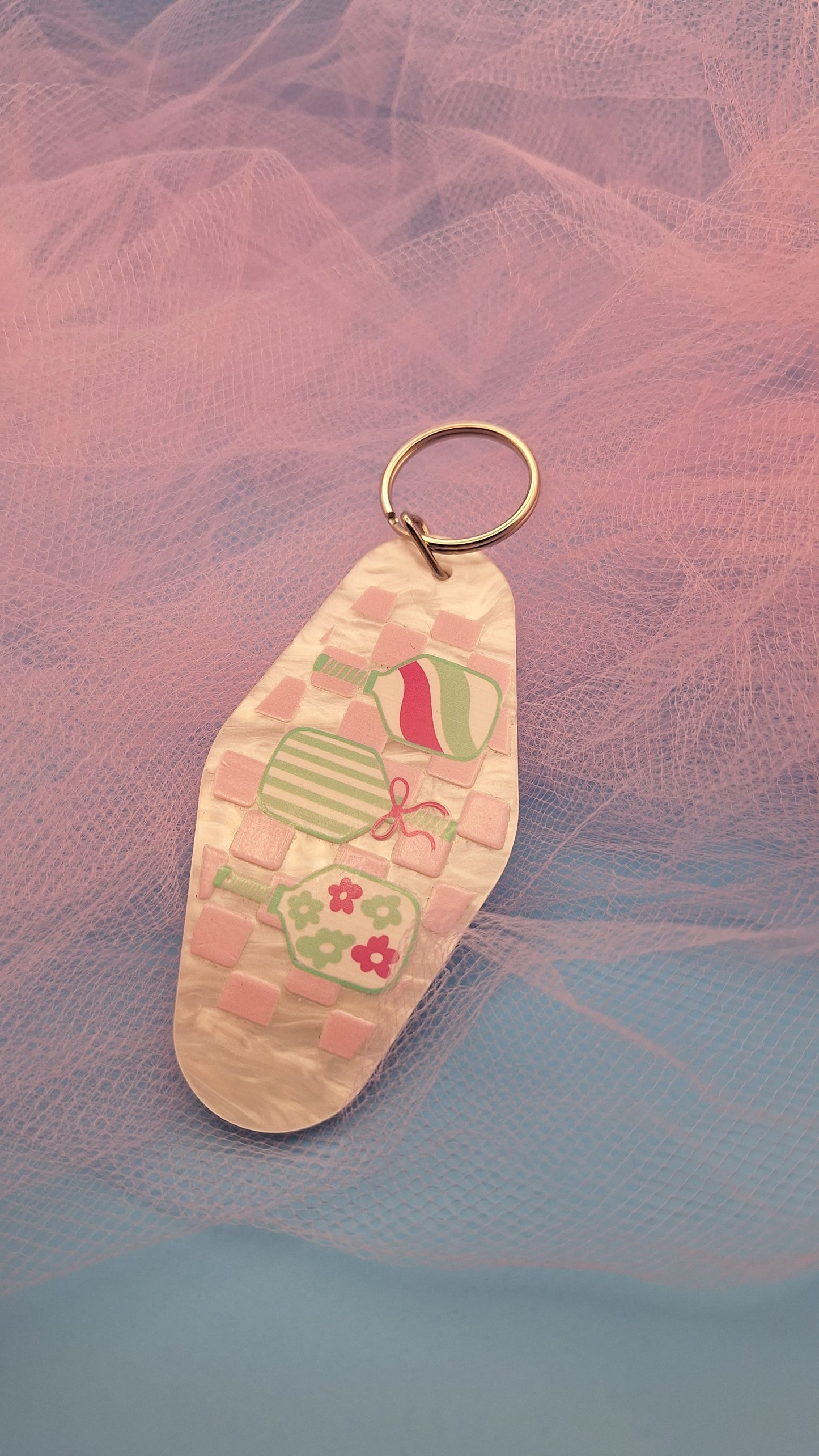 Pickle Ball Keychains