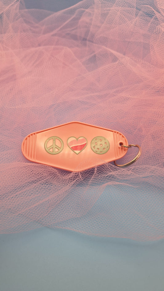 Pickle Ball Keychains