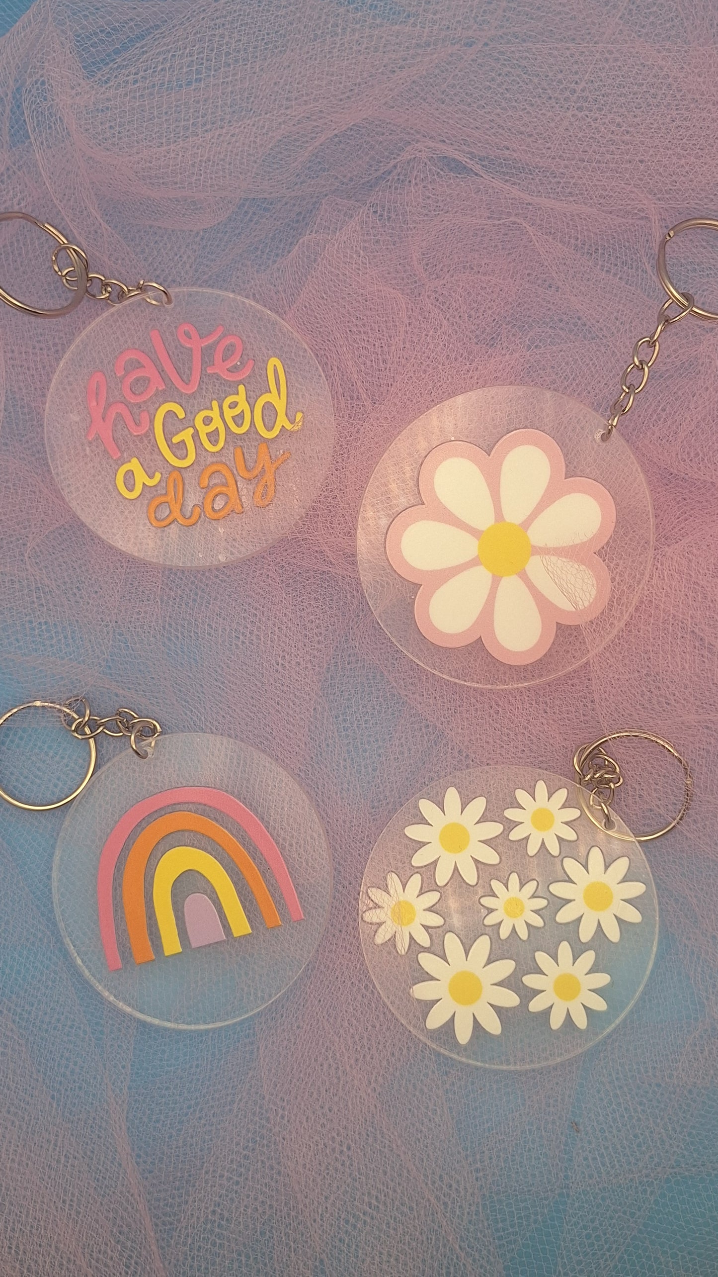 The Retro Sunshine Keychains