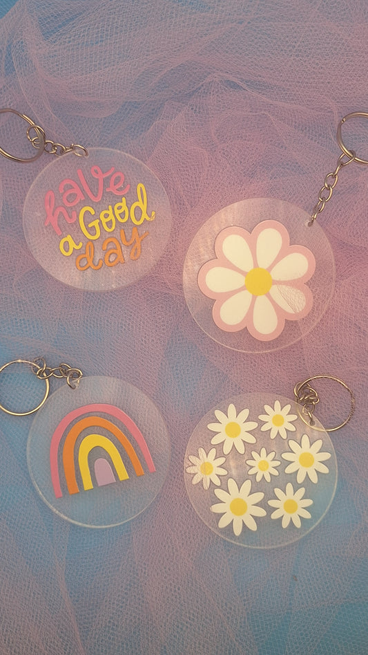 The Retro Sunshine Keychains