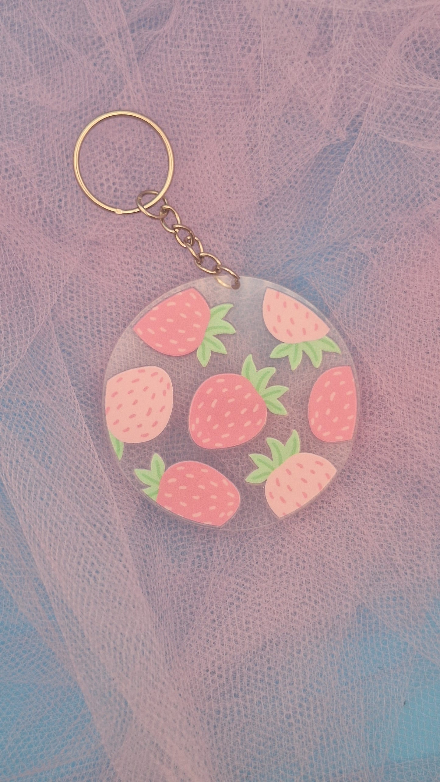 The Pink Ribbon Tea Party Keychains