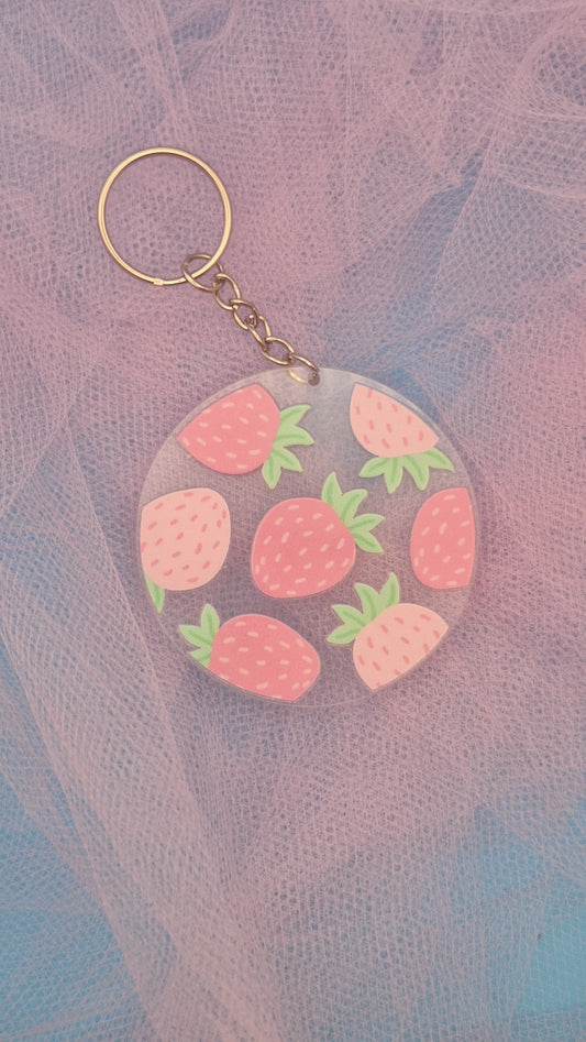 The Pink Ribbon Tea Party Keychains