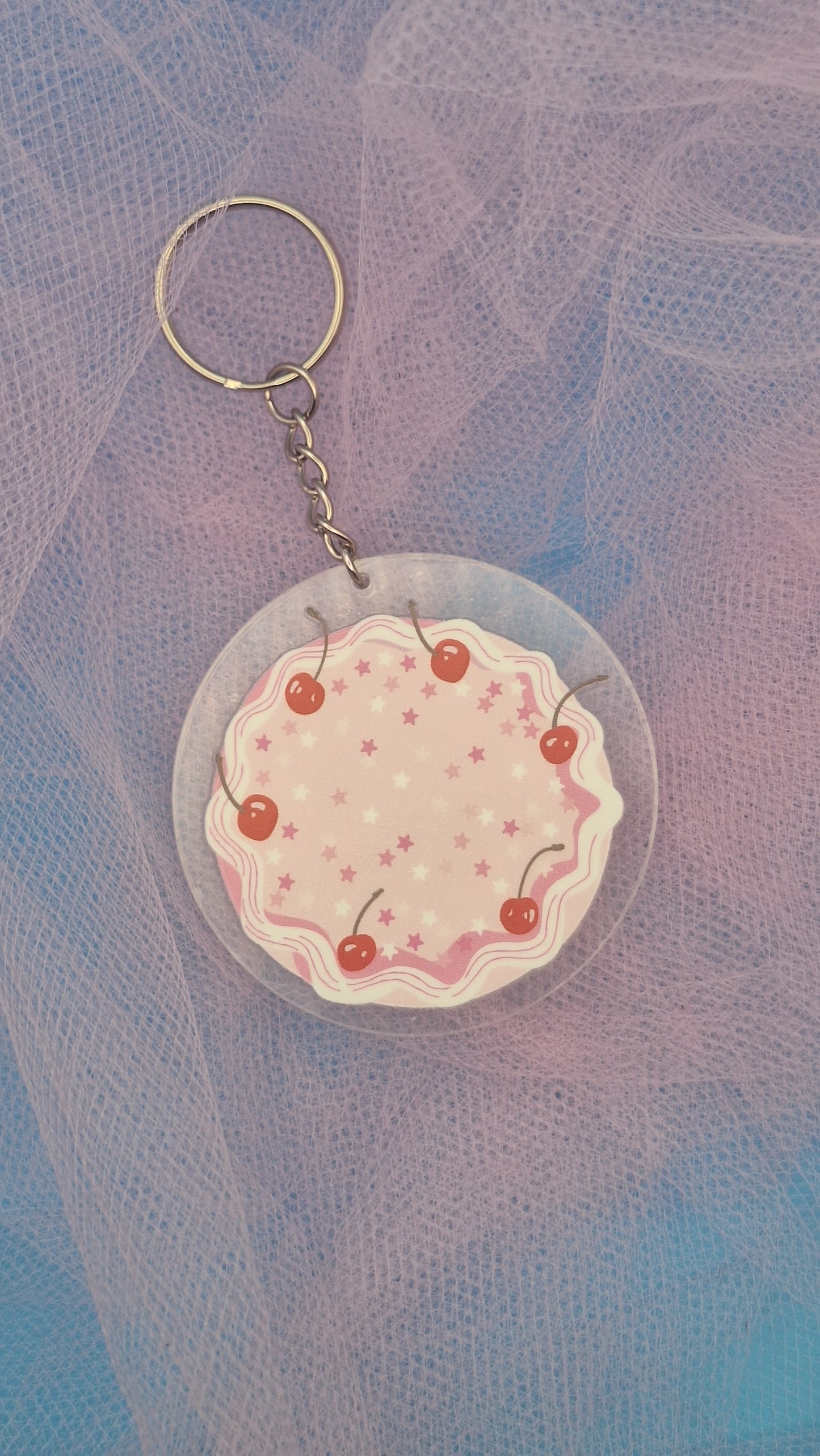 The Pink Ribbon Tea Party Keychains