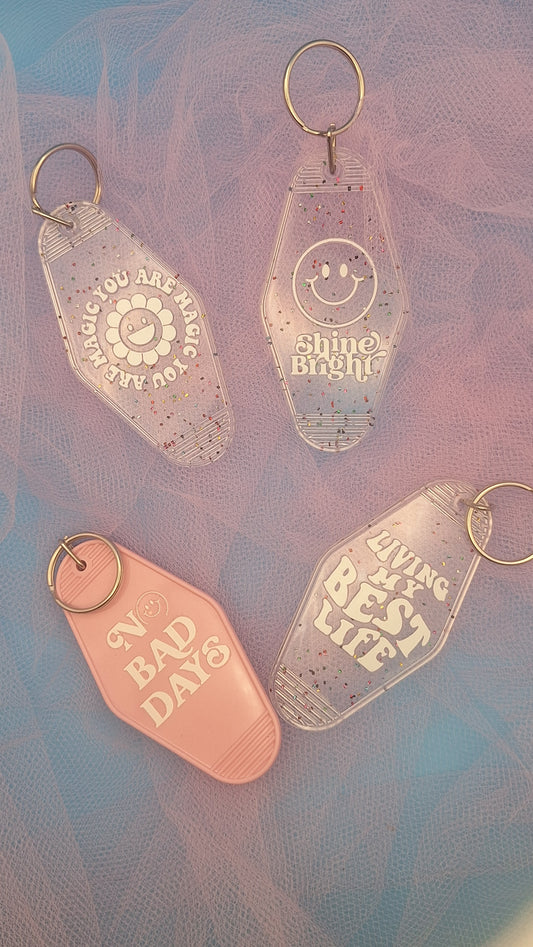 The Glow Up keychains