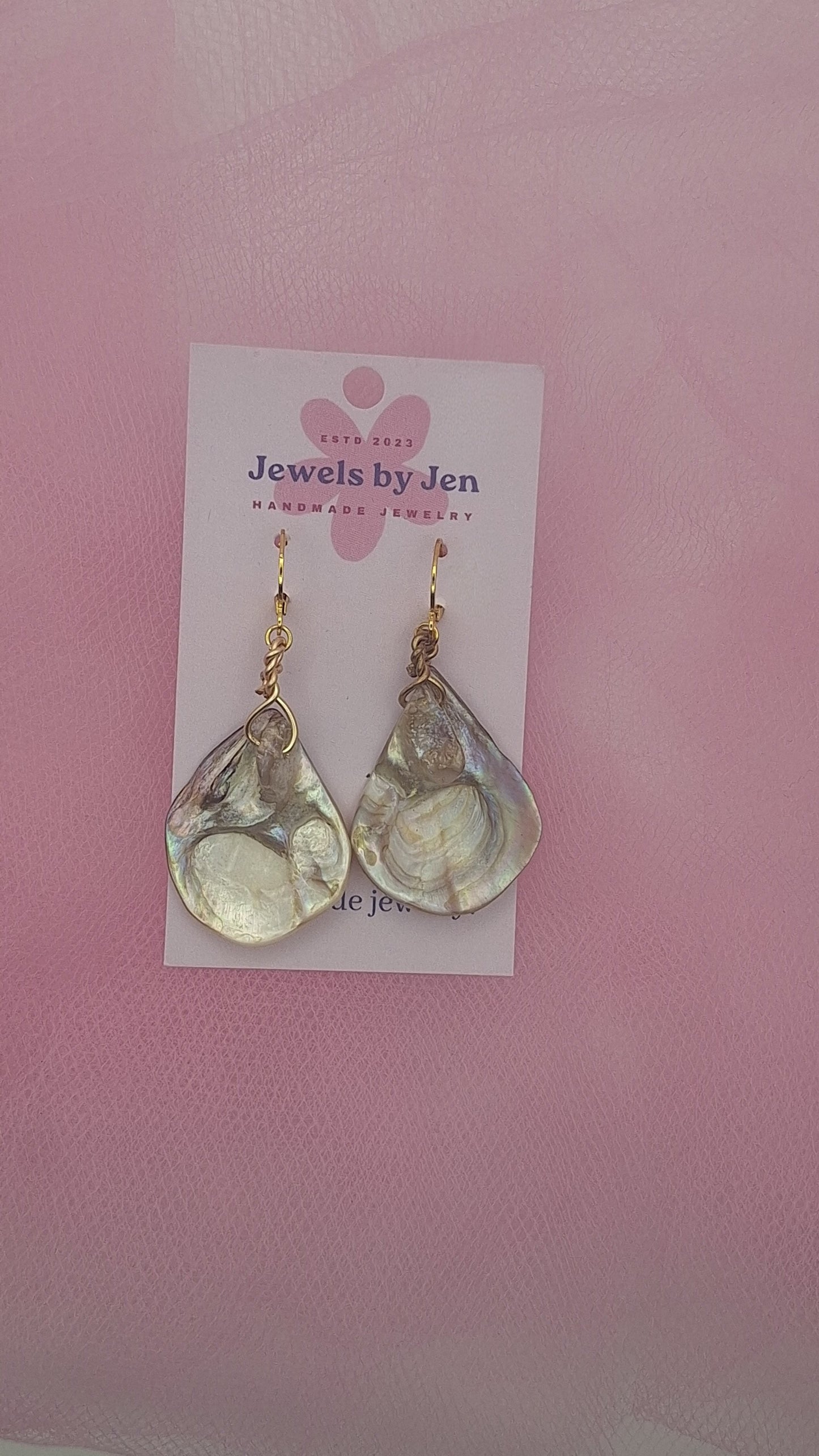 Pearl Oyster Earrings