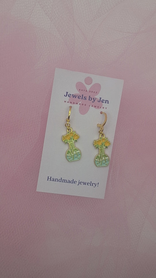 The Tulip Terrarium Earrings